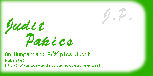 judit papics business card